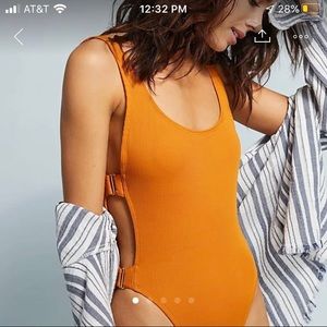 NWT L*Space Mayra Ribbed One Piece Bikini Ba
